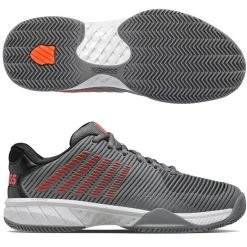 K-Swiss Hypercourt Express 2 Men CLAY COURT, Gray/Blk/Red