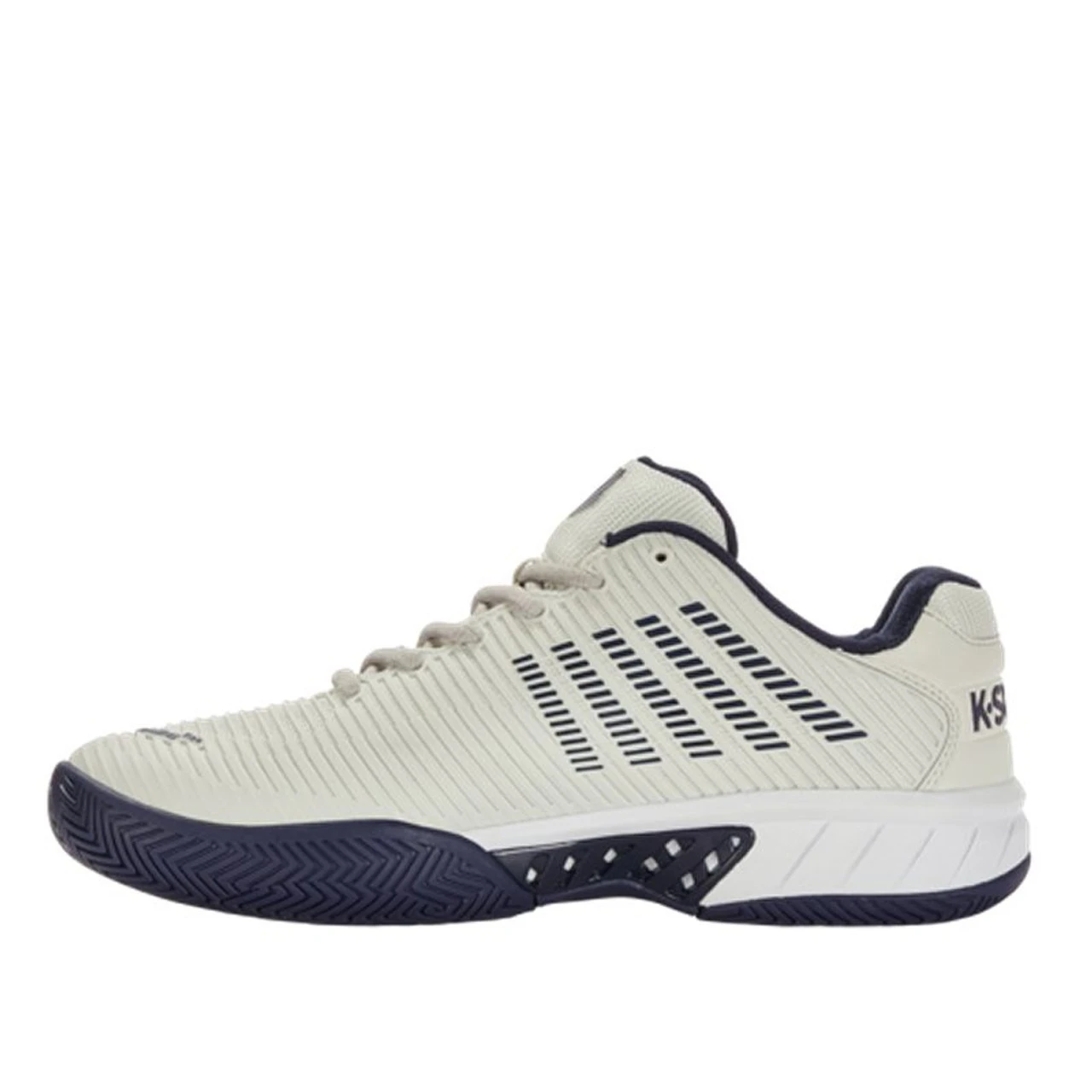 K-Swiss Hypercourt Express 2 Men, Gray/Navy 2E WIDE (Extra Width) 3 K-Swiss Hypercourt Express 2 Men, Gray/Navy 2E WIDE (Extra Width) - Image 3