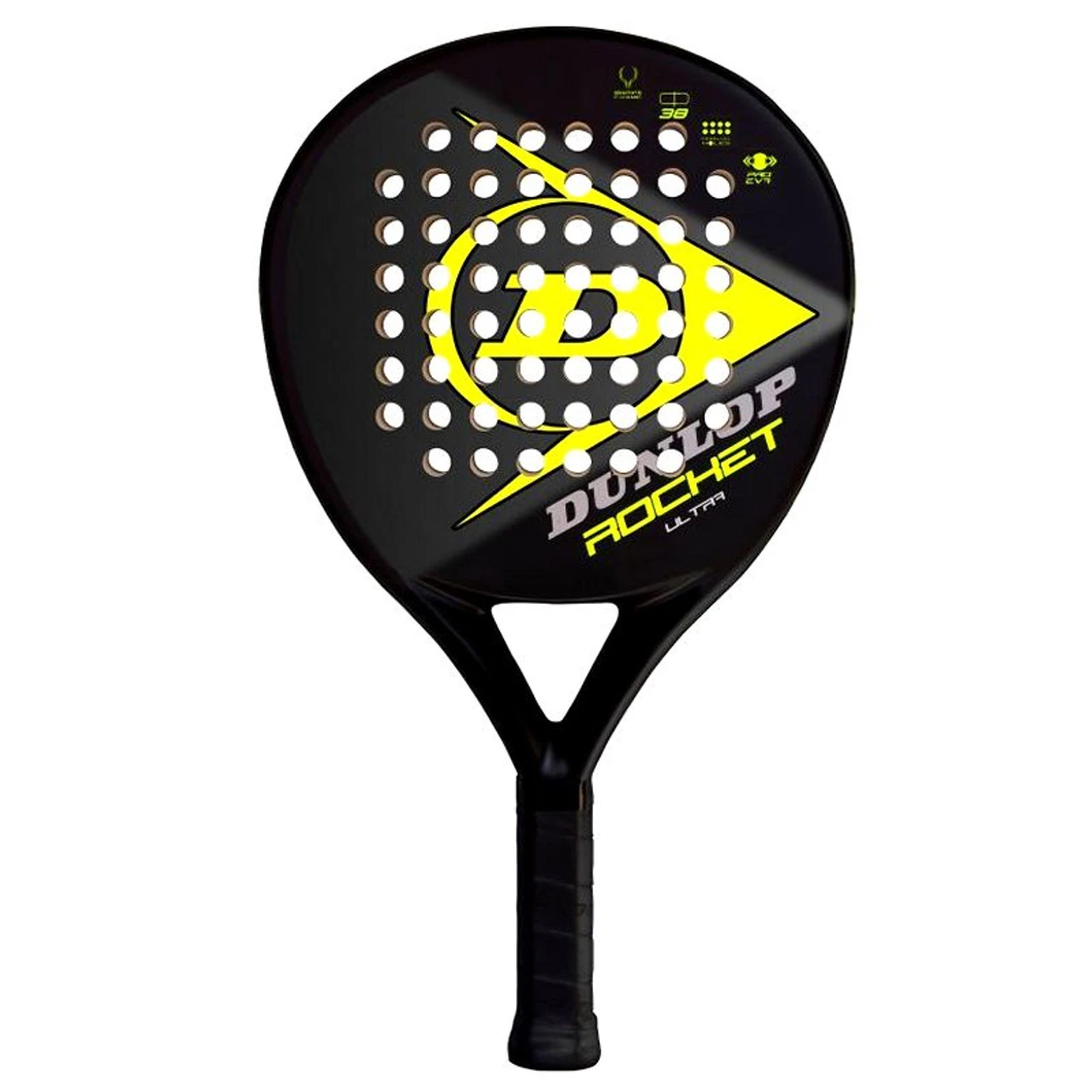 Dunlop Rocket Ultra Yellow POP Tennis / Padel Paddle 1 Dunlop Rocket Ultra Yellow POP Tennis / Padel Paddle