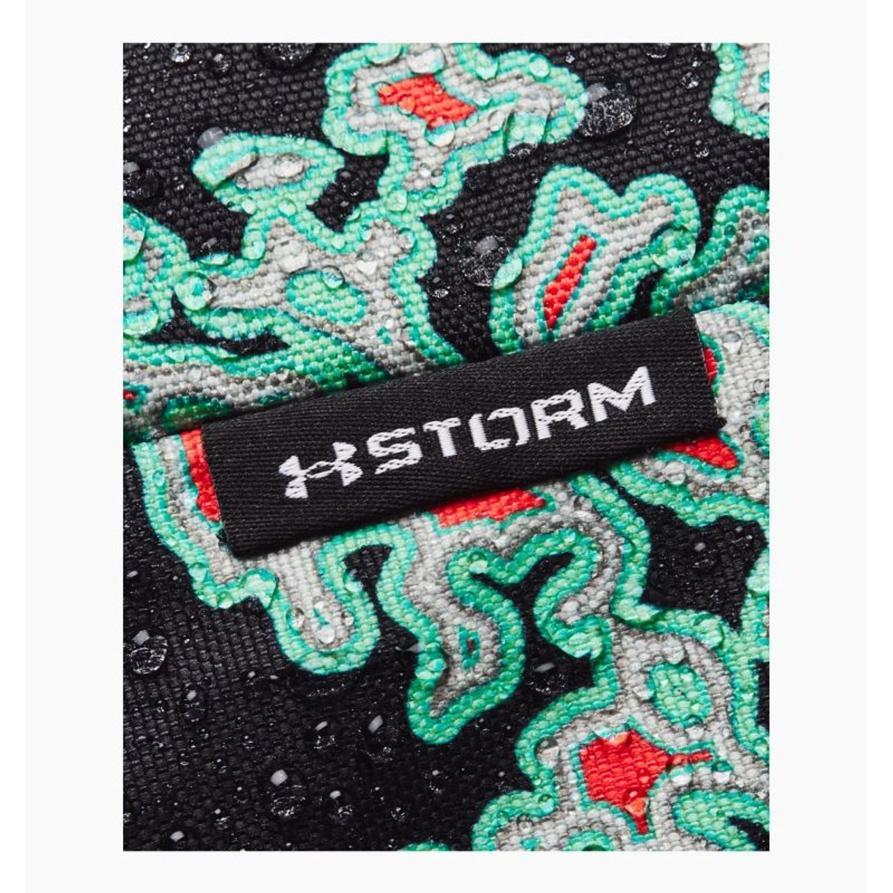 Under Armour Hustle Sport Backpack, Blk/Grn/Red 6 Under Armour Hustle Sport Backpack, Blk/Grn/Red - Image 6