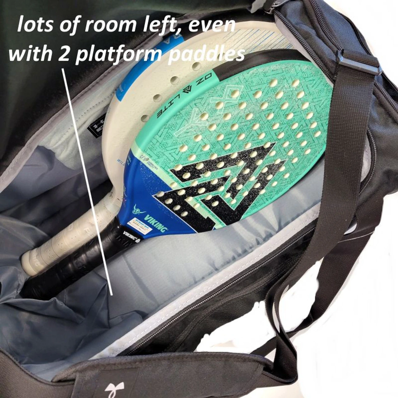 Under Armour Undeniable 5.0 SM Duffel, Blue/Silver 6 Under Armour Undeniable 5.0 SM Duffel, Blue/Silver - Image 6