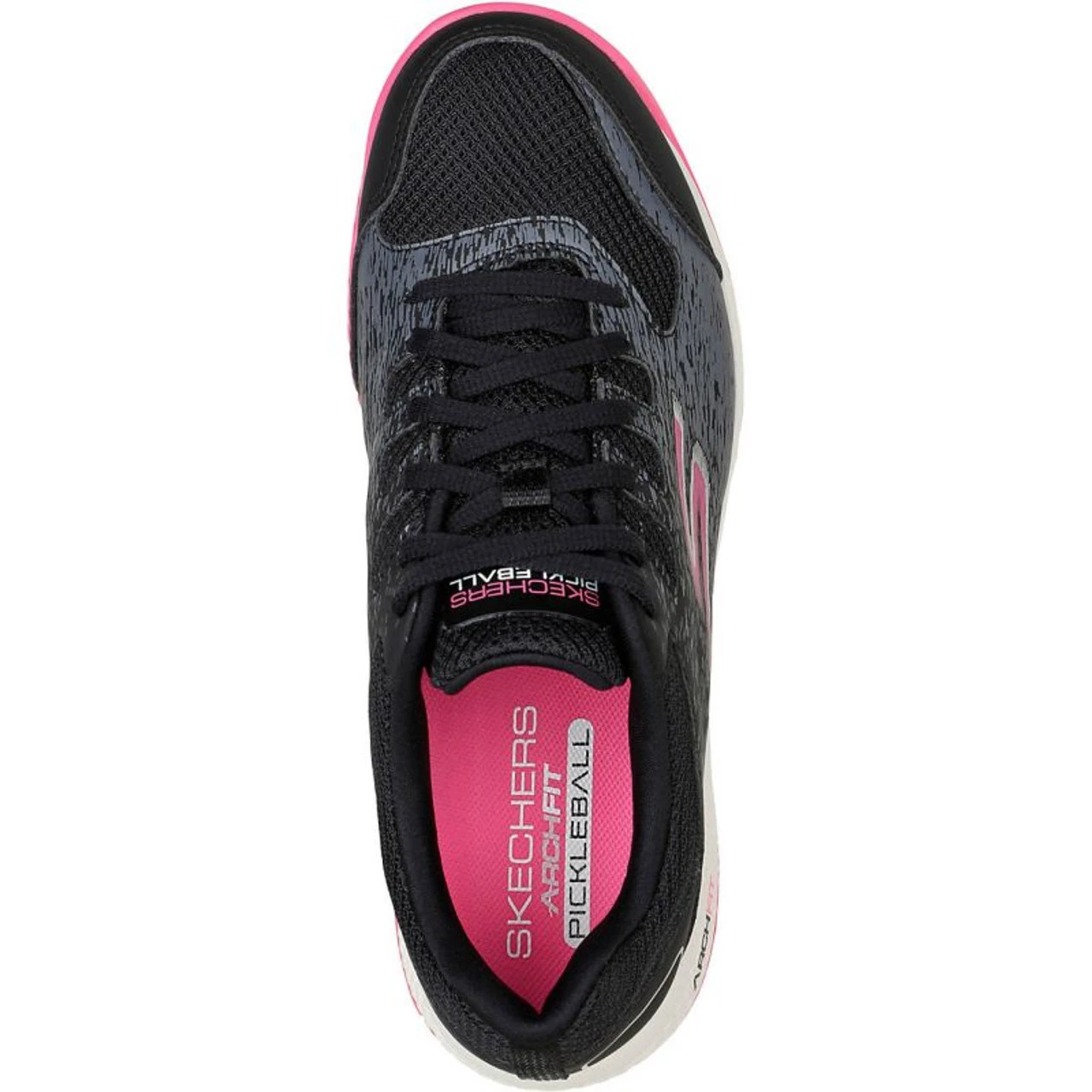 Skechers Viper Court Ladies Pickleball Shoes, Black / Pink 3 Skechers Viper Court Ladies Pickleball Shoes, Black / Pink - Image 3
