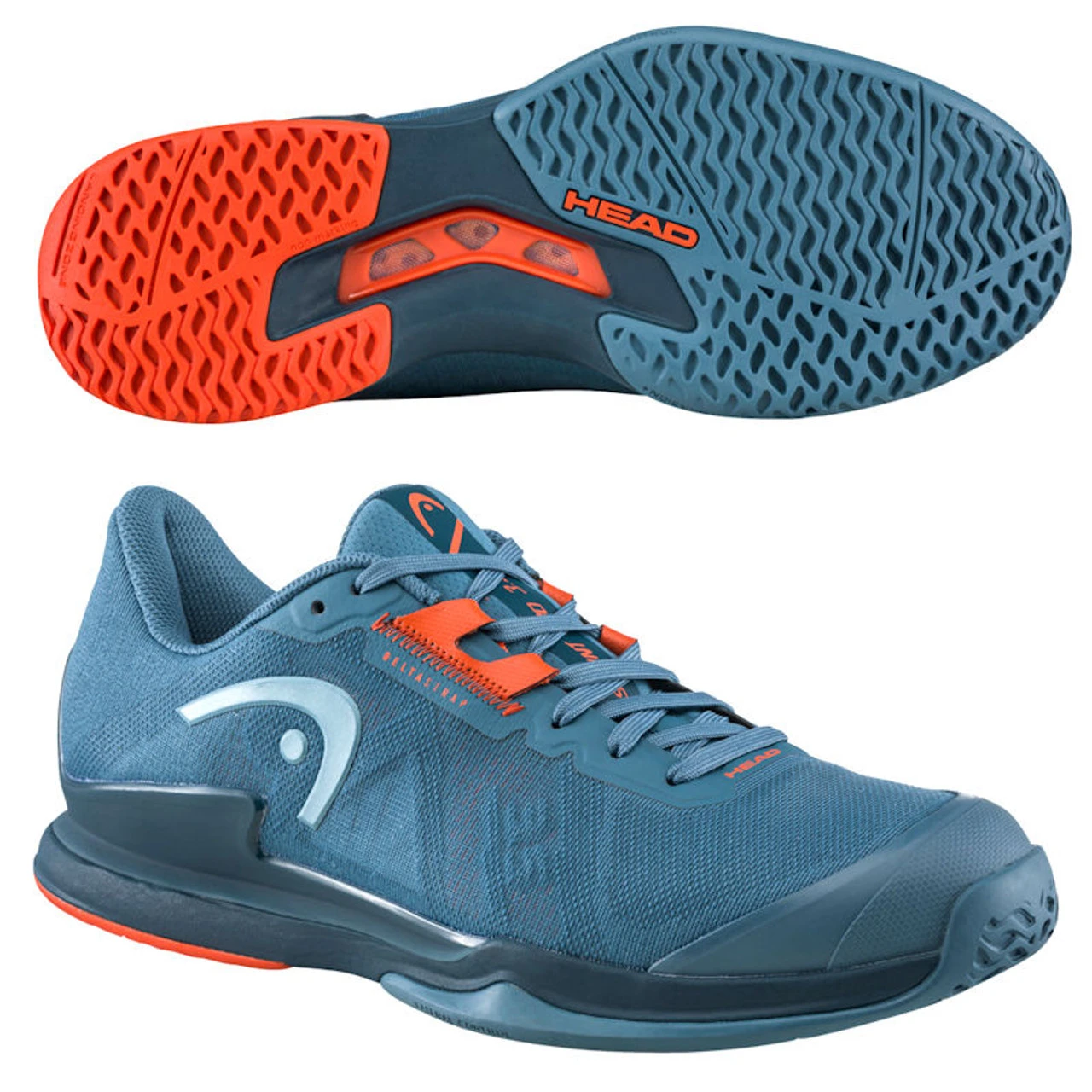 HEAD Sprint Pro 3.5 Men, Steel Blue/Orange 1 HEAD Sprint Pro 3.5 Men, Steel Blue/Orange