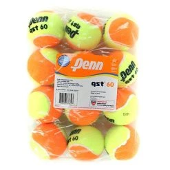 Penn QST 60 Orange / Yellow Tennis Ball, Dozen FREE SHIPPING