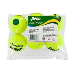 Penn Control Plus Green Dot POP Tennis Ball, 6-pack FREE SHIPPING