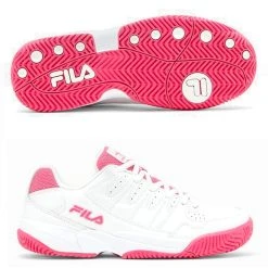 Fila Double Bounce Ladies, Wht/Pink For Pickleball / Tennis / Paddle -Prince Shop 5PM00001MAIN 87513.1650348022