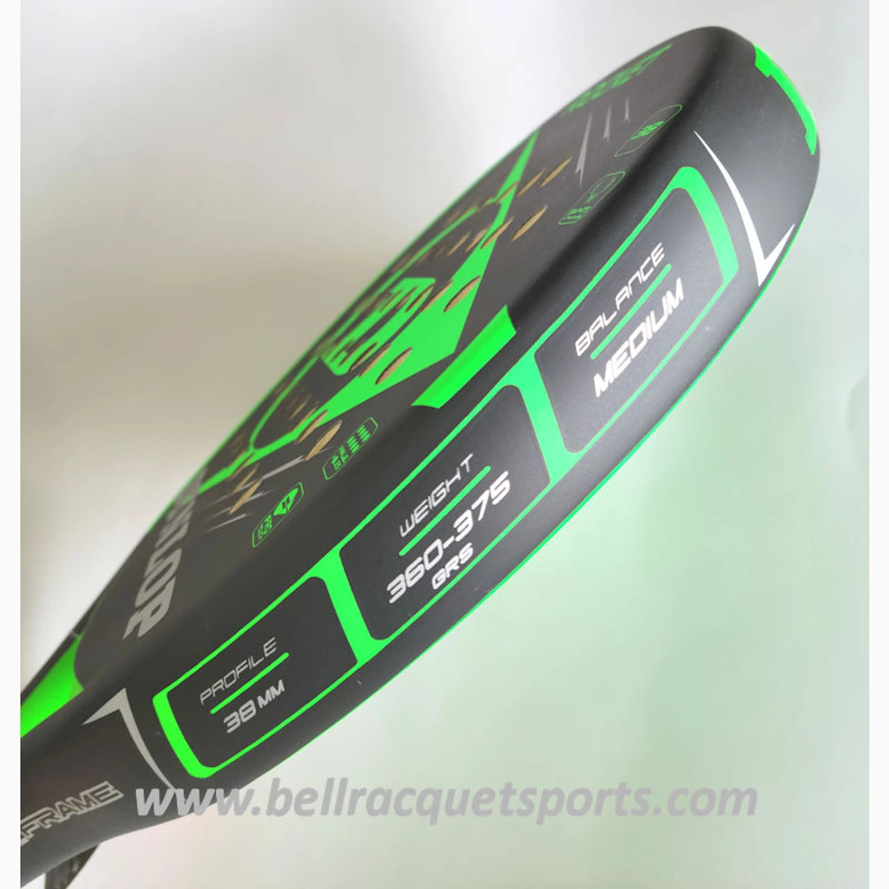 Dunlop Rocket Green POP Tennis Paddle / Padel Paddle 5 Dunlop Rocket Green POP Tennis Paddle / Padel Paddle - Image 5