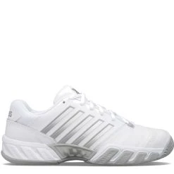K-Swiss Bigshot Light 4 Women's, White/Gray/Silver -Prince Shop 96989138C 19746.1650349214