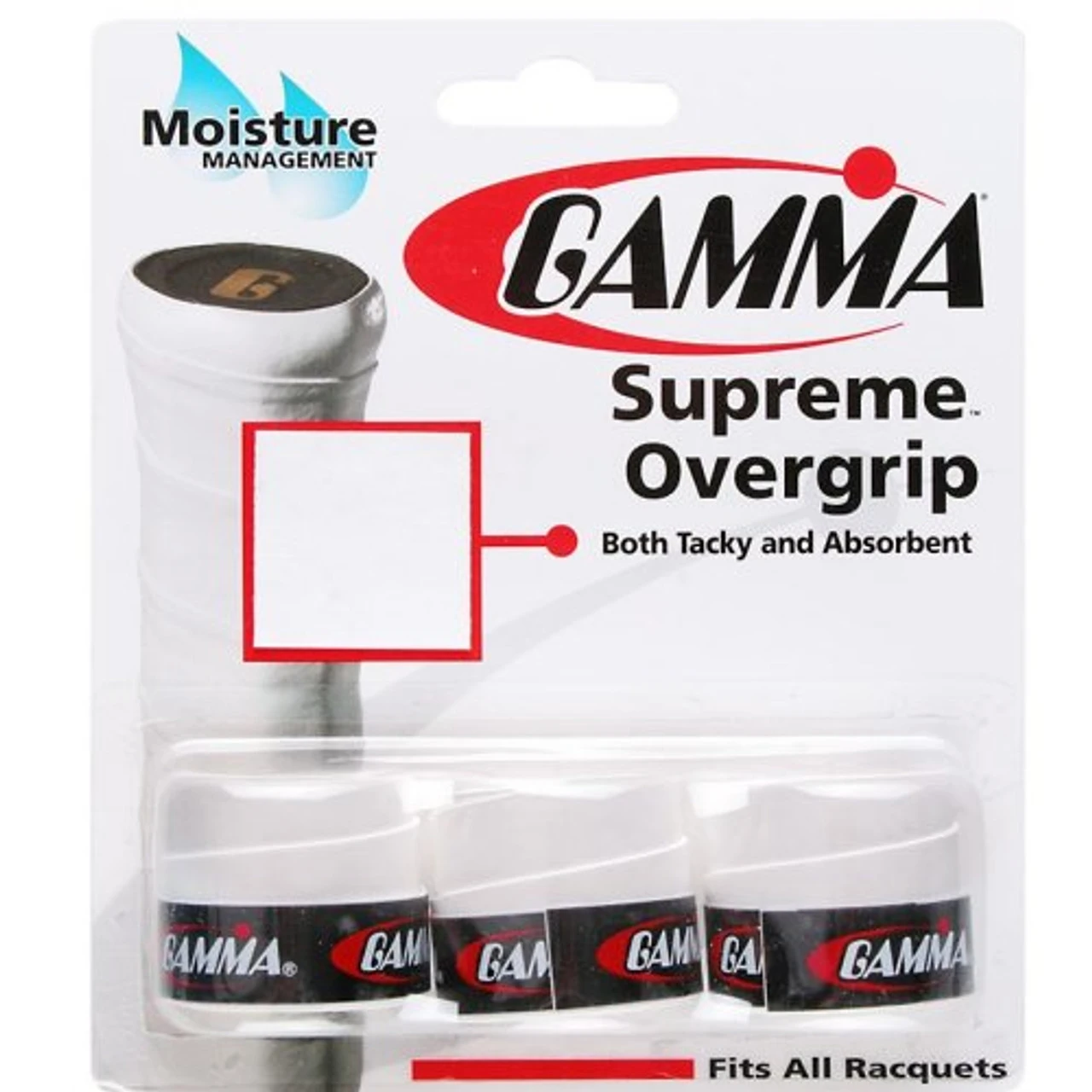 Gamma Supreme Overgrip, 3 Pack 1 Gamma Supreme Overgrip, 3 Pack
