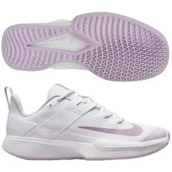 Nike - NikeCourt Vapor Lite Women's Tennis Shoes White/Amethest Wave/Doll