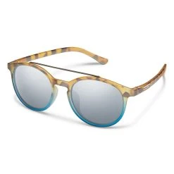 Suncloud Belmont Matte Tortoise Blue Fade/Polarized Silver